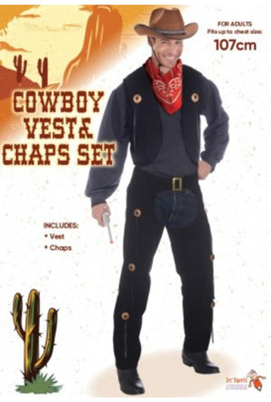 Cowboy Vest and Chaps Set