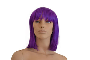 Deluxe Royal Purple Bob Wig