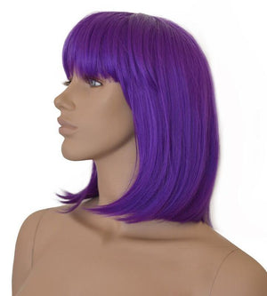 Deluxe Royal Purple Bob Wig