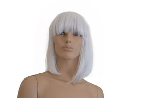 Deluxe White Bob Wig