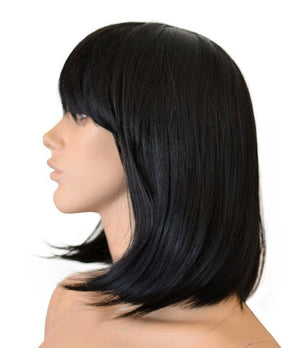 Deluxe Black Bob Wig