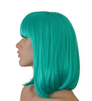 Deluxe Aqua Green Bob Wig