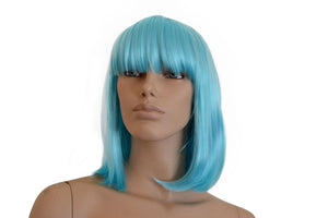 Deluxe Light Blue Bob Wig