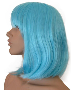 Deluxe Light Blue Bob Wig