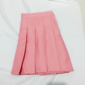 Dusty Pink Tennis Pleat Skirt