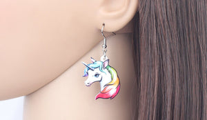 Rainbow Unicorn Earrings