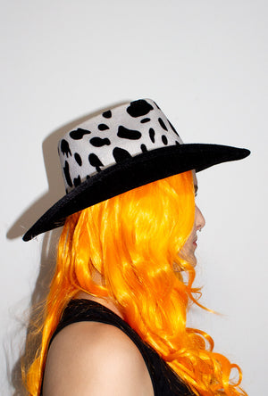 Cow Print Cowboy Hat