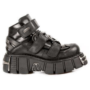 PRE-ORDER M.285-S1 New Rock Platform Leather Shoes