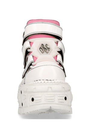 PRE-ORDER M-TANK008-C6 New Rock White & Pink Platform Shoes