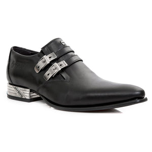 IN STOCK M.2246-S5 New Rock Men's Black Dress Shoes