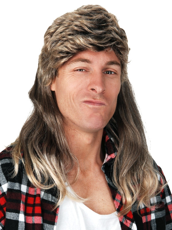 Dirty Blonde 80's Mullet Wig