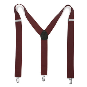 Burgundy Suspenders