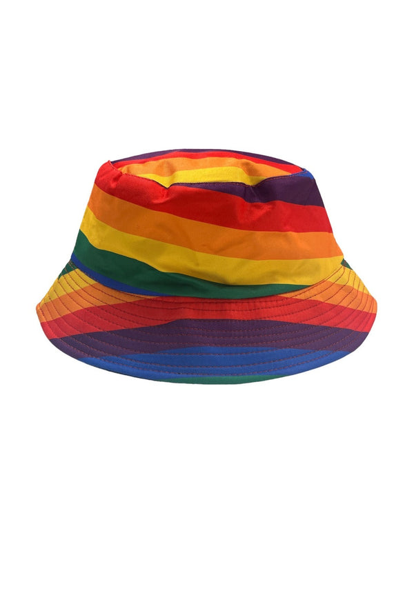 Rainbow Stripe Bucket Hat