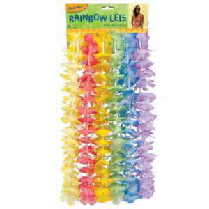 6pk Rainbow Hawaiian Leis