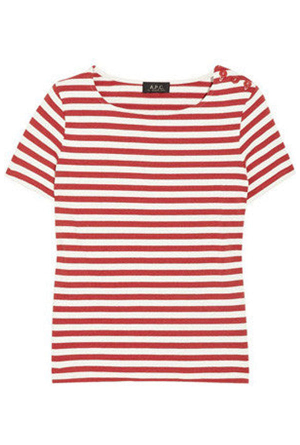 Red and White Striped T-Shirt