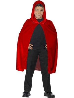 Red Velvet Hooded Cape