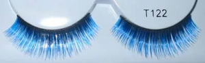 Bright Metallic Blue Fake Eyelashes