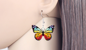 Rainbow Butterfly Earrings