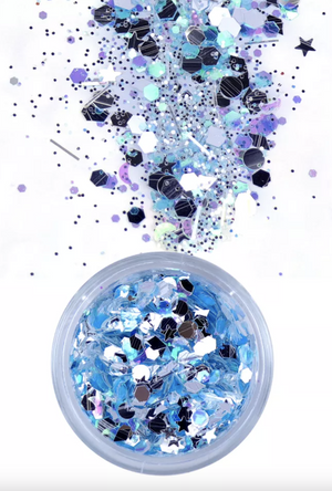 UV Iridescent Blue Glitter