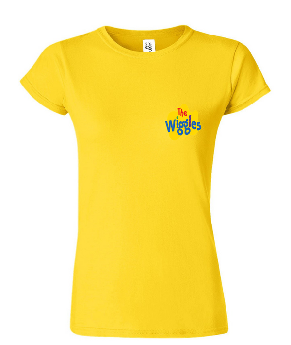 The Wiggles: Yellow Short Sleeved Ladies T-Shirt