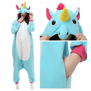 Blue and Pink Unicorn Onesie