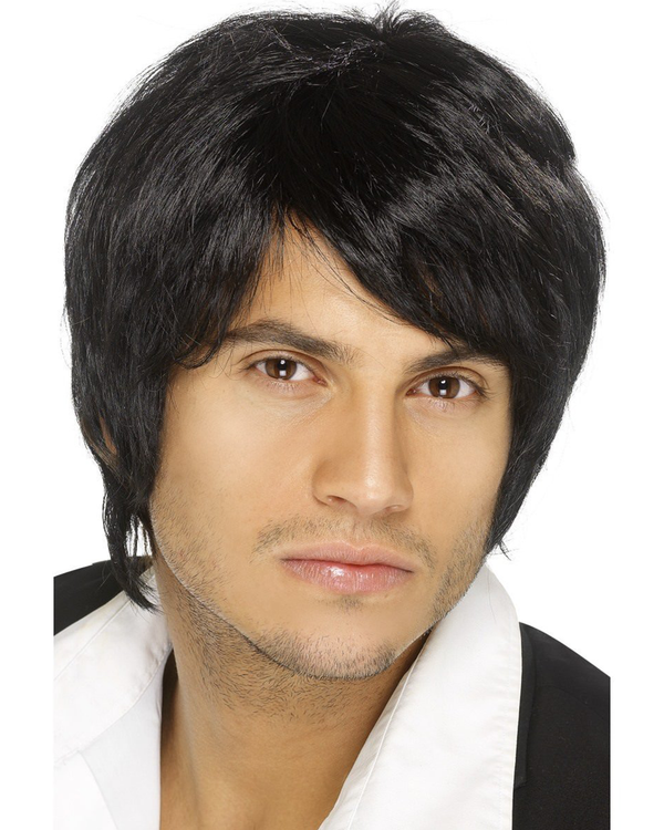 Black Boy Band Wig