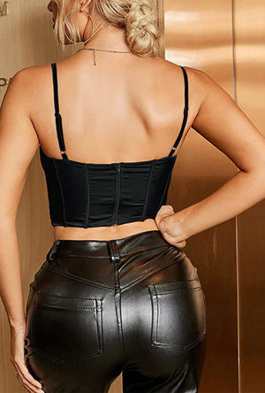 Black Bustier Corset Top