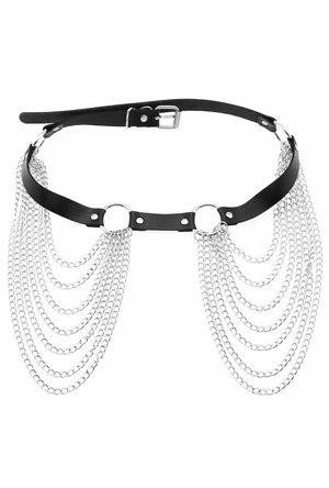 Black O-Ring Belt with Side Chains