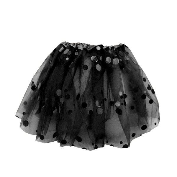 Black Spotted Tulle Tutu