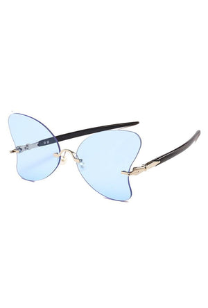 Fashion Blue Winged Glasses