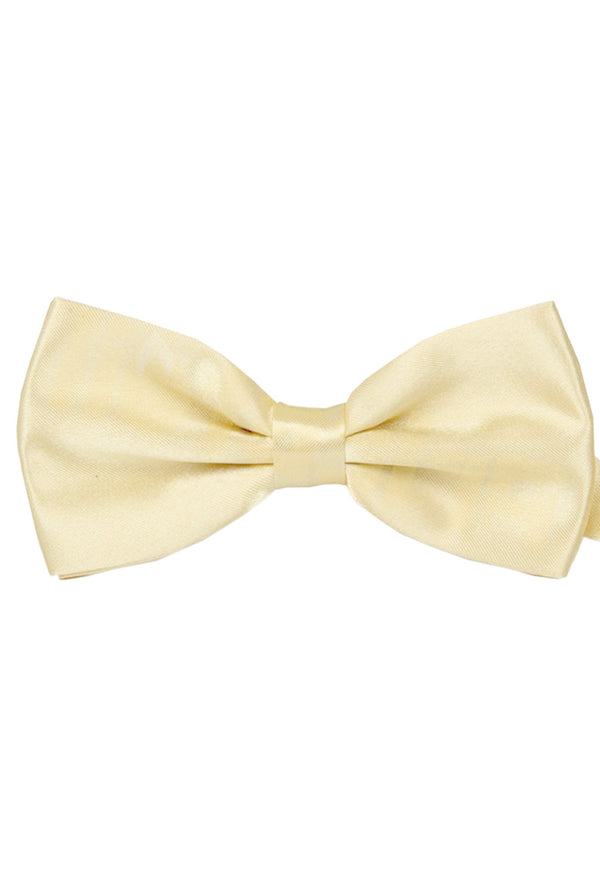 Champagne Satin Pre-Tied Bow Tie