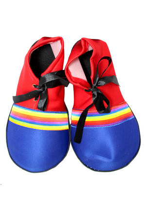 Large Striped Clown Shoes