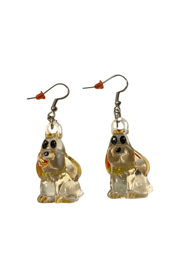 Yellow Puppy Earrings