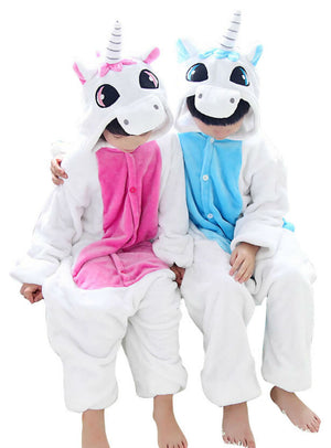 Kid's Blue Unicorn Onesie