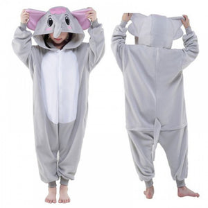 Kid' Grey Elephant Onesie