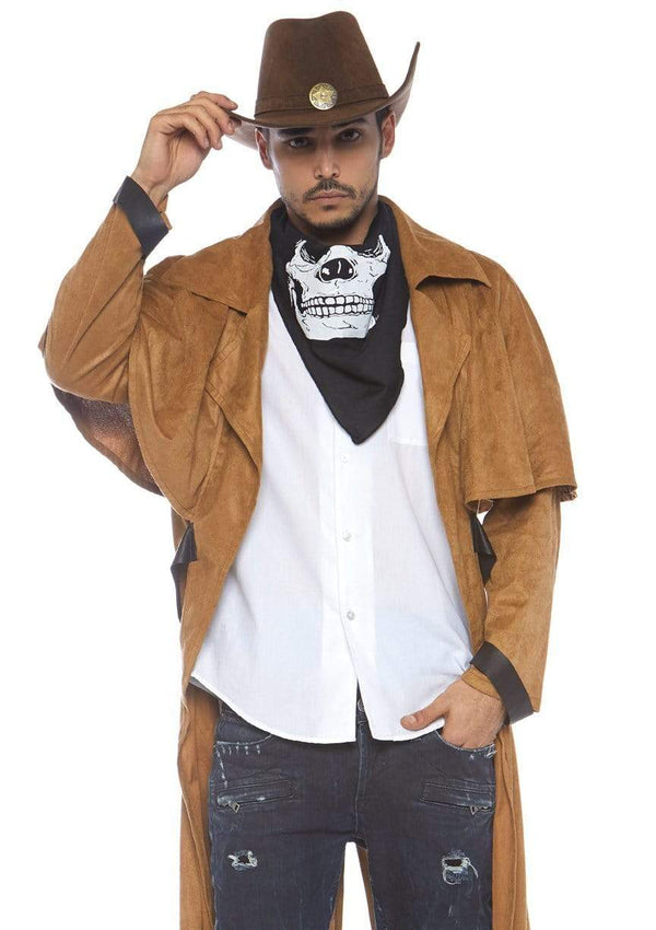 Men's Faux Suede Western Coat