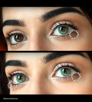 Freshtone Super Naturals: Icy Green Contact Lenses