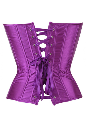 Magenta Classic Satin Corset