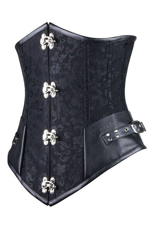 Black Steampunk Underbust