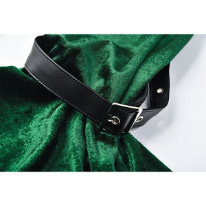 Cropped Green Velvet Steampunk Shrug