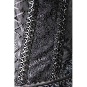 Gothic Black Overbust Corset