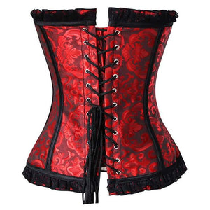 Gothic Red Overbust Corset