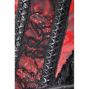 Gothic Red Overbust Corset