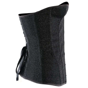 Black Glittery Overbust Corset