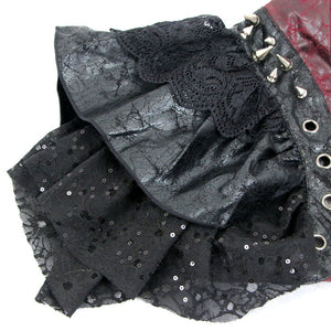 Gothic Red and Black Steampunk Shrug