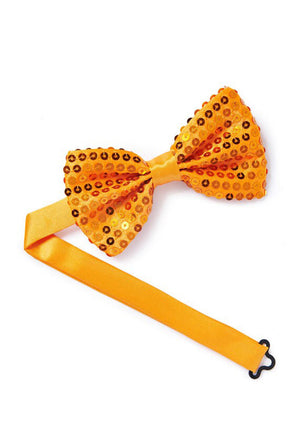 Orange Sequined Bowtie