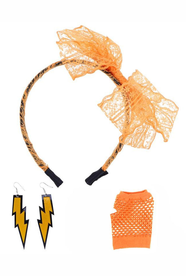 80s Neon Orange Accessory Kit