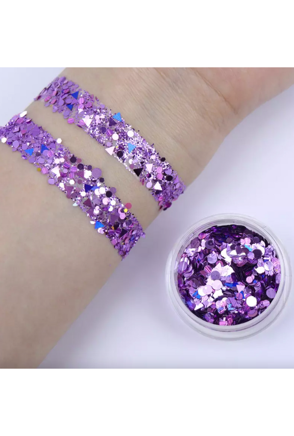 Zodiac Purple Chunky Glitter