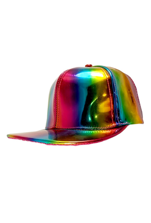 Metallic Rainbow Cap