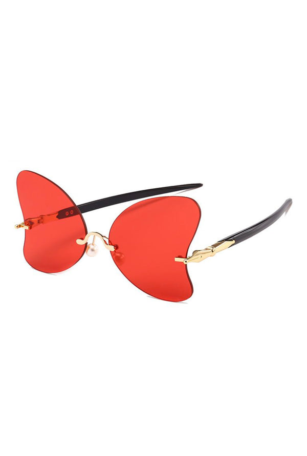 Fashion Red Winged Glasses